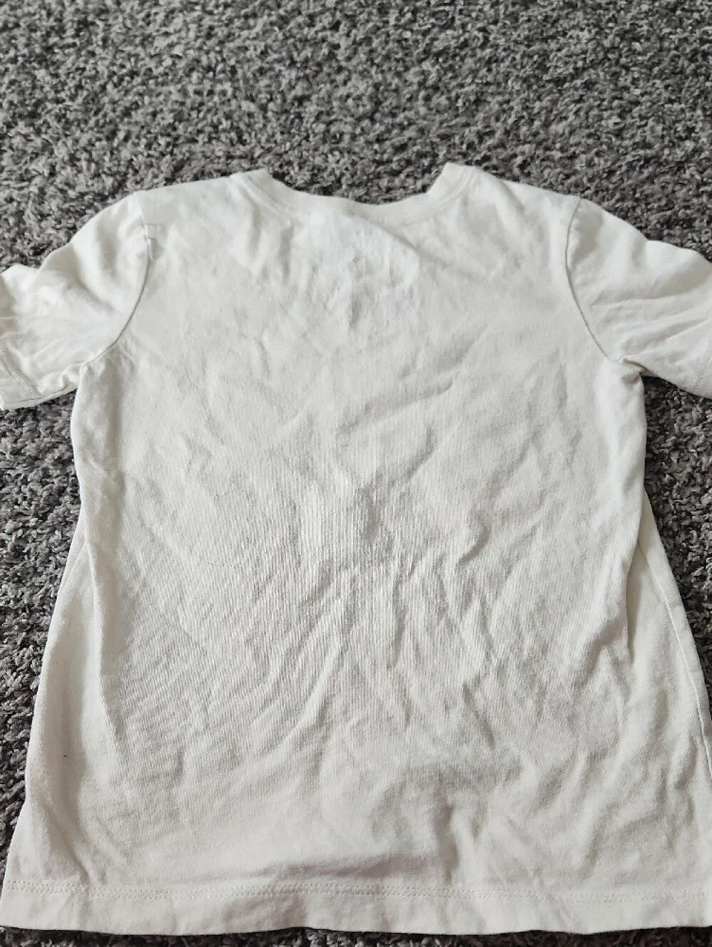 Carter's White Tee with Light Blue Interior Label Print